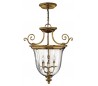 Cambridge Loftslampe Ø54 cm 3 x E14 - Brændt messing