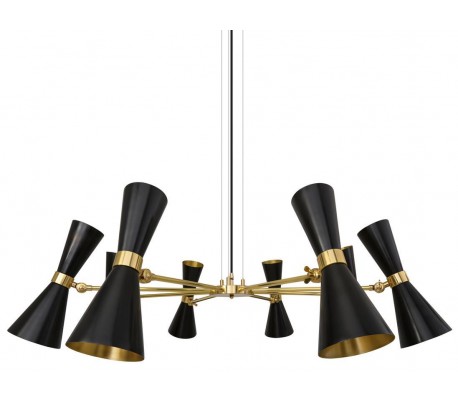 Cairo lysekrone Ø70 cm 3 x GU10 LED - Poleret messing