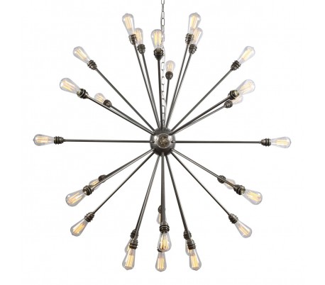 Nagano lysekrone Ø118 cm 29 x E27 - Antik messing