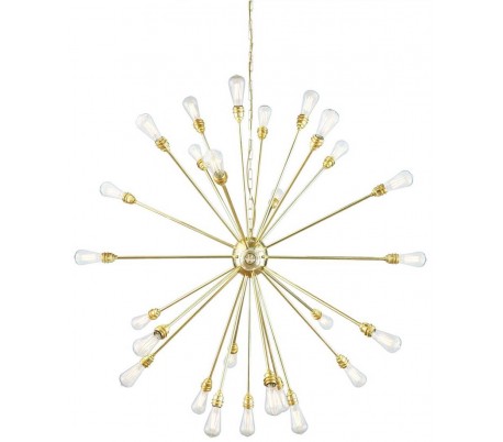 Nagano lysekrone Ø118 cm 29 x E27 - Antik sølv