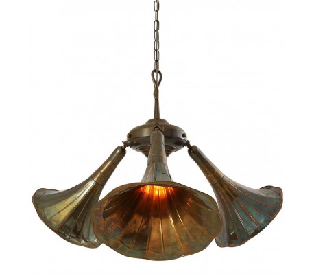 Moya lysekrone Ø51 - 79 cm 5 x E27 - Poleret messing