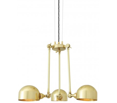 Neiva lysekrone Ø30 - 70 cm 3 x E27 - Antik messing