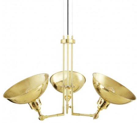 Neiva lysekrone Ø30 - 70 cm 3 x E27 - Poleret messing