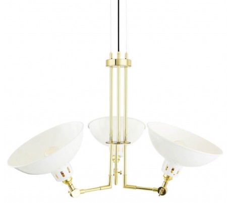 Sparti lysekrone Ø86 - 96 cm 3 x E27 - Poleret messing