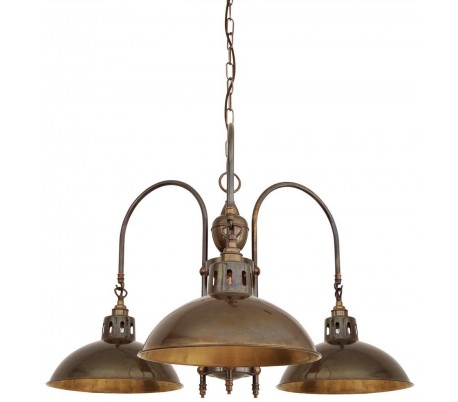 Marlow lysekrone Ø70 cm 3 x E27 - Poleret messing