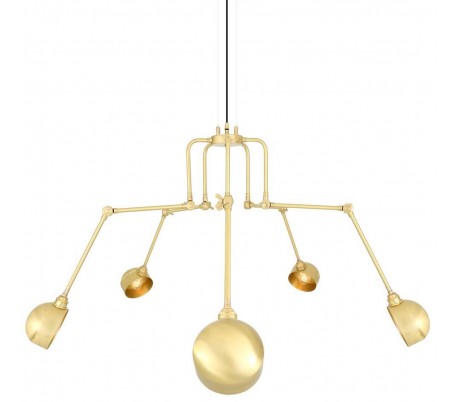 Argrinio lysekrone Ø50 - 100 cm 3 x E27 - Poleret messing