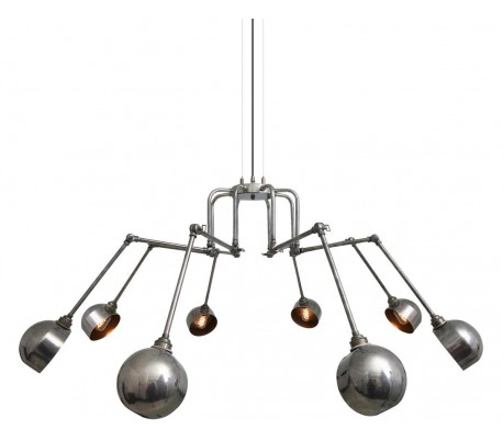 San Jose lysekrone Ø35 - 143 cm 8 x E27 - Antik messing