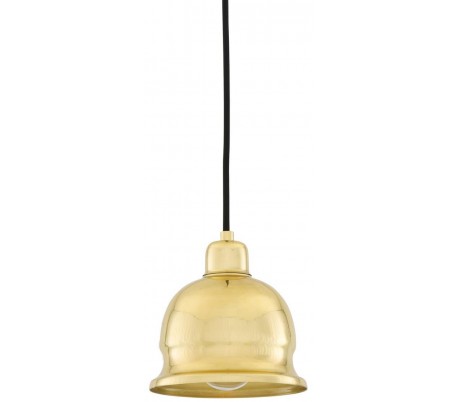 Florence loftslampe Ø26 cm 1 x E27 - Poleret messing/Opalhvid