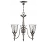 Chandon Lysekrone Ø53,3 cm 3 x E14 - Sølv/Klar