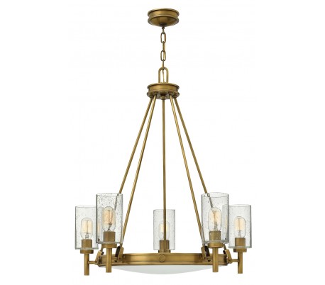 Collier Loftlampe Ø54,3 cm 4 x E14 - Rustik messing