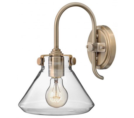 Congress Væglampe H33 cm 1 x E27 - Børstet karamel