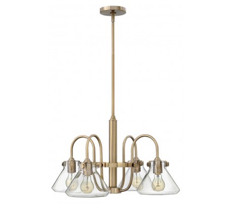 Congress Lysekrone Ø66,7 cm 4 x E27 - Børstet karamel