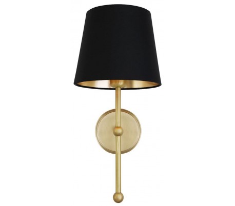 Arizona Væglampe H56 cm 1 x E27 - Satineret messing/Hvid