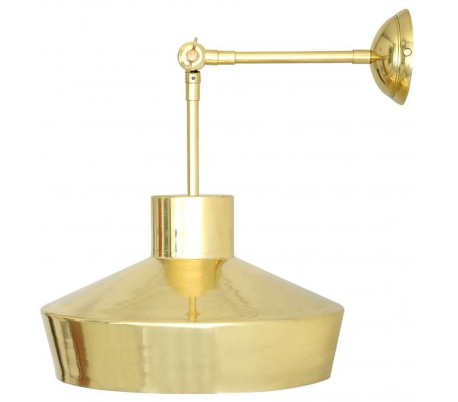 Splendor Væglampe H18 cm 1 x G9 LED - Poleret messing