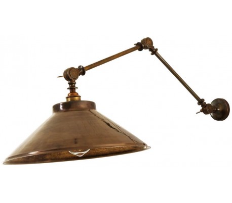 Quito Væglampe H17 - 22 cm 1 x E27 - Antik messing