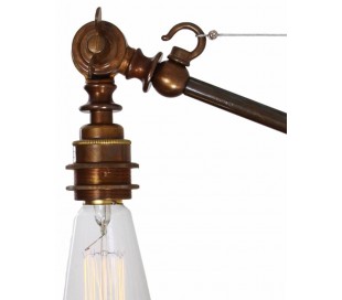 Mono Væglampe H36 cm 1 x E27 - Antik messing 2