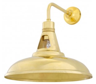 Schoolhouse Væglampe H35 cm 1 x E27 - Poleret messing