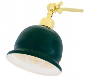 Nico Væglampe H45 - 79 cm 1 x E27 - Poleret messing/Sort 2