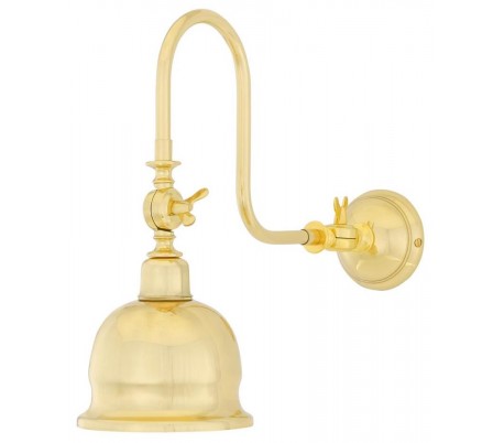 Dale Væglampe H45 - 65 cm 1 x E27 - Poleret messing