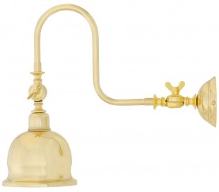 Dale Væglampe H45 - 65 cm 1 x E27 - Poleret messing 2