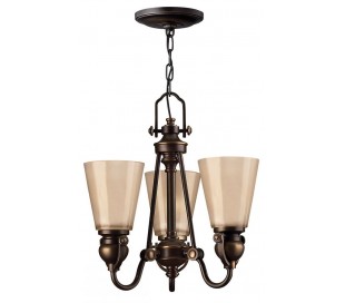 Mayflower Loftlampe Ø53,3 cm 3 x E27 - Aldret bronze/Rav