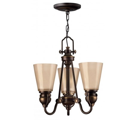 Mayflower Loftlampe Ø53,3 cm 3 x E27 - Aldret bronze/Rav