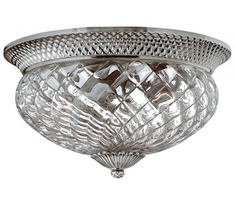 Plantation Plafond Ø30,5 cm 2 x E27 - Poleret antik nikkel