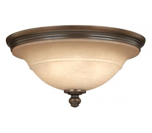 Plantation Plafond Ø30,5 cm 2 x E27 - Aldret bronze