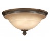 Plymouth Plafond Ø44,5 cm 3 x E27 - Aldret bronze/Rav
