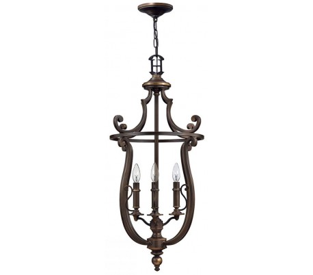 Plymouth Lysekrone Ø70,5 cm 6 x E14 - Aldret bronze/Rav