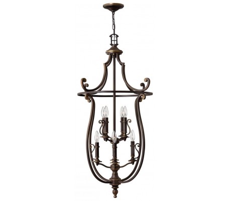 Plymouth Lysekrone Ø45,1 cm 4 x E14 - Aldret bronze