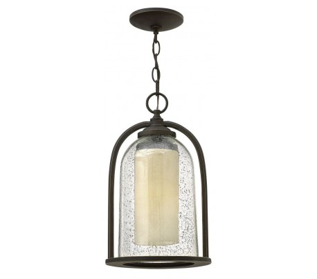 Montreal Hængelanterne Ø28 cm 3 x E14 - Aldret jern/Rav