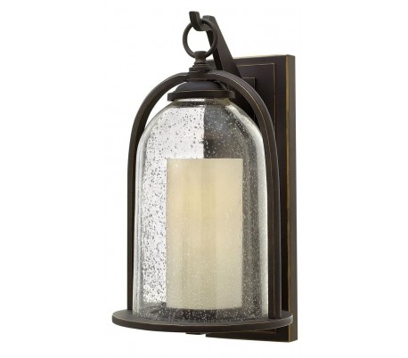 Quincy Væglampe H34,3 cm 1 x E27 - Aldret bronze