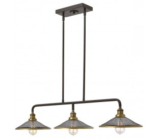 Mayflower Loftlampe Ø53,3 cm 3 x E27 - Aldret bronze/Rav