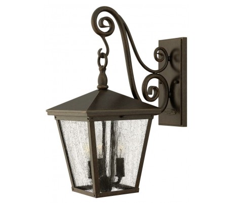 Trellis Væglampe H38,7 cm 1 x E27 - Rustik bronze