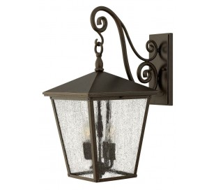 Trellis Væglampe H50,2 cm 3 x E14 - Rustik bronze