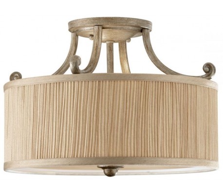 Abbey Lysekrone Ø66,7 cm 5 x E14 - Børstet sølv