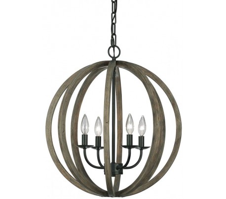 Adams Loftlampe Ø49,8 cm 4 x E14 - Rustik bronze