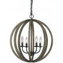 Adams Loftlampe Ø49,8 cm 4 x E14 - Rustik bronze