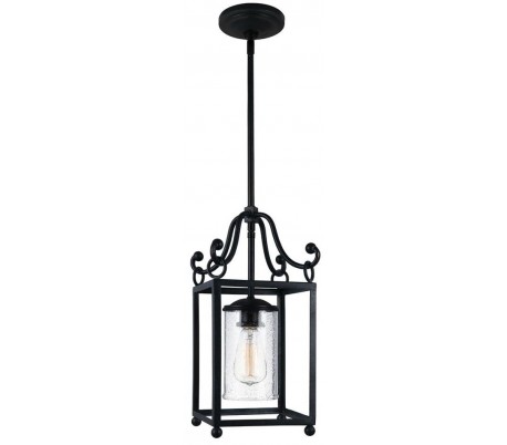 Cadence Loftlampe Ø33 cm 2 x E27 - Mat sort/Mørk antik messing