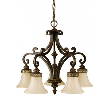 Drawing Room Lysekrone Ø45,7 cm 4 x E27 - Rustik bronze