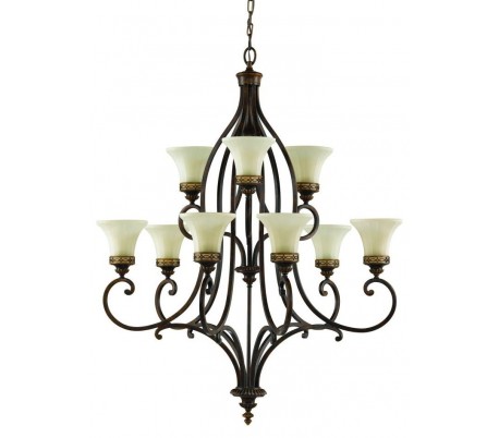 Drawing Room Lysekrone Ø71,1 cm 6 x E27 - Rustik bronze