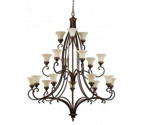 Drawing Room Lysekrone Ø94,6 cm 9 x E27 - Rustik bronze