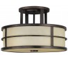 Fusion Plafond Ø34,3 cm 3 x E27 - Rustik bronze/Rav