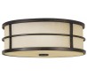 Fusion Plafond Ø34,3 cm 3 x E27 - Rustik bronze/Rav