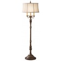 Gibson Gulvlampe H162,6 cm 1 x E27 - Rustik brun/Beige