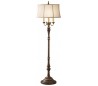 Gibson Gulvlampe H159,4 cm 4 x E27 - Rustik brun/Beige