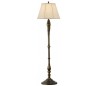 Lincolndale Gulvlampe H157,5 cm 1 x E27 - Rustik bronze/Natur