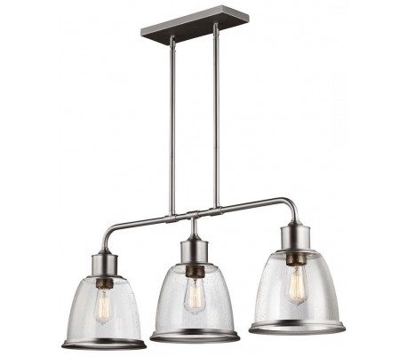 Hobson Loftlampe 91,4 x 24 cm 3 x E27 - Aldret messing