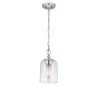 Hounslow Loftlampe Ø16,5 cm 1 x E27 - Poleret nikkel/Klar